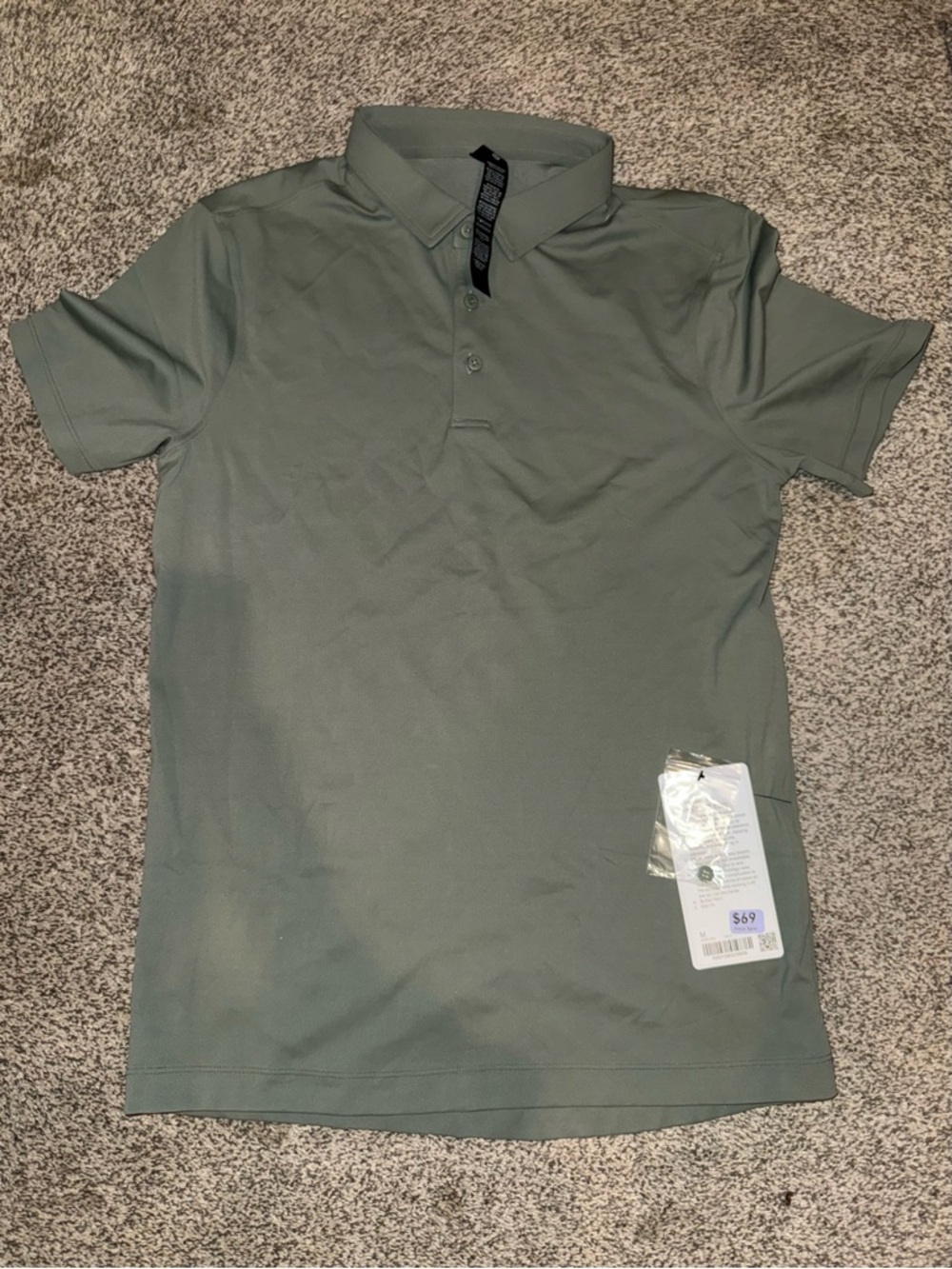 lululemon athletica Men's Show Zero Polo in Sage Green